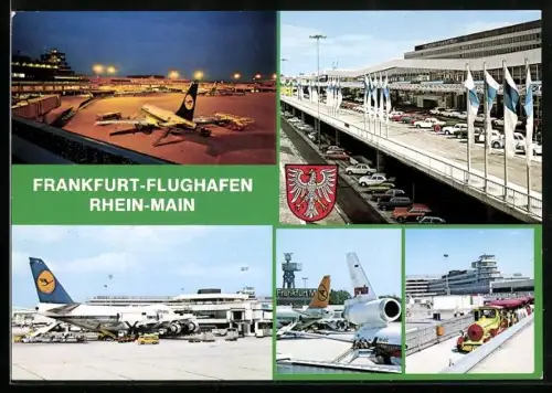 AK Frankfurt a. Main, Flughafen, versch. Ansichten
