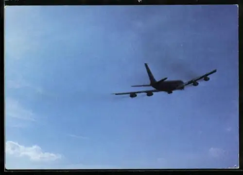 AK Passagierflugzeug Boeing 707 Intercontinental Jet der Lufthansa im Fluge