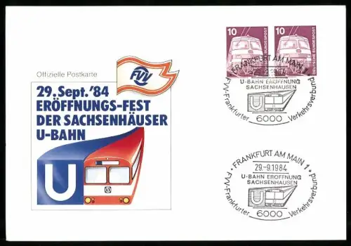 AK Sachsenhausen, Eröffnungs-Fest der Sachsenhäuser U-Bahn 29.9.1984
