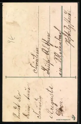 AK Kinder mit Blumenkorb