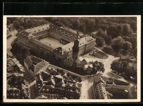 AK Weimar, Blick auf das Schloss, Ganzsache WHW Winterhilfswerk