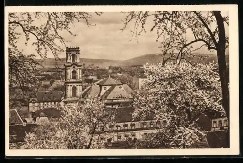 AK Saarbrücken, Stadtansicht im Frühling, Ganzsache WHW Winterhilfswerk 1934/35