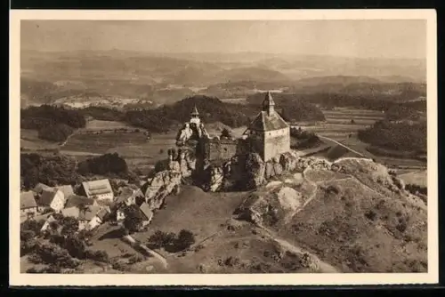 AK Hersbruck /Mfr., An der Burg Hohenstein, Ganzsache WHW Winterhilfswerk