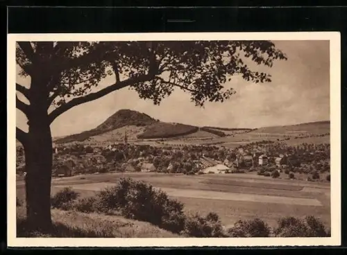AK Engen i. Hegau, Ansicht mit Hohenhöwen, Ganzsache WHW Winterhilfswerk