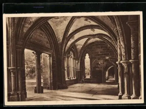 AK Maulbronn, Kreuzgang im Kloster, Ganzsache WHW Winterhilfswerk
