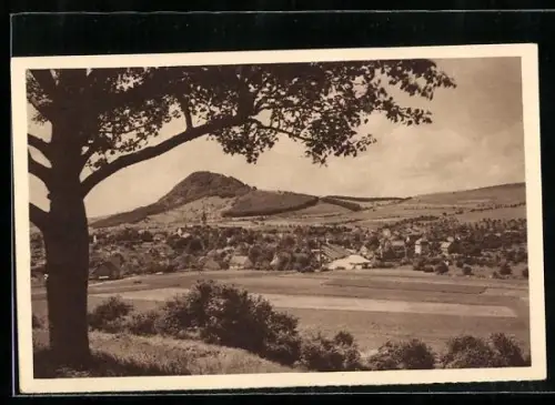 AK Engen i. Hegau, Ansicht mit Hohenhöwen, Ganzsache WHW Winterhilfswerk