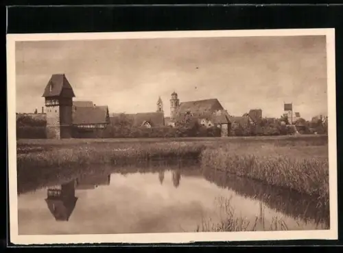 AK Dinkelsbühl, Teilansicht, Ganzsache WHW Winterhilfswerk