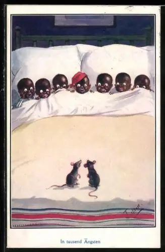 Künstler-AK T. Gilson: No. 281, Rats