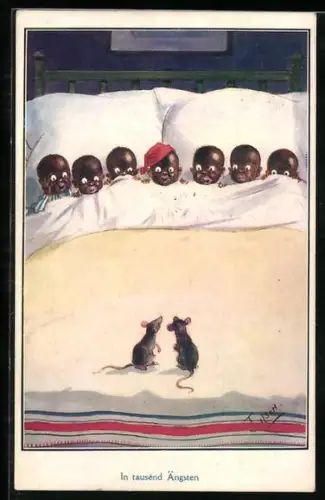 Künstler-AK T. Gilson: No. 281, Rats