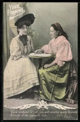 AK Hellseherin sagt nach Horoskop die Zukunft einer jungen Frau voraus