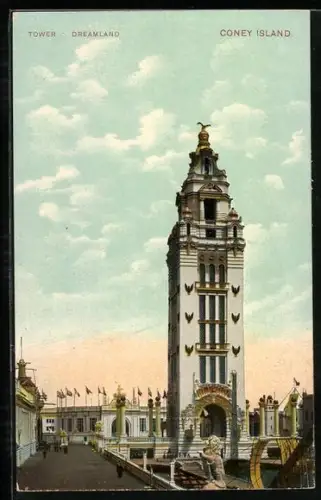 AK Coney Island, N.Y., Dreamland, Tower