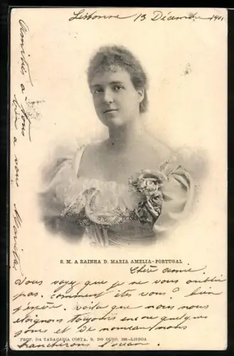 AK Königin Maria Amelia von Portugal