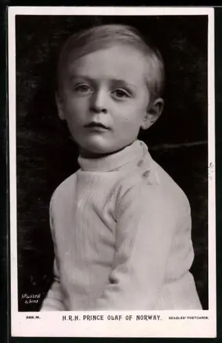 AK Prinz Olav von Norwegen im weissen Pullover