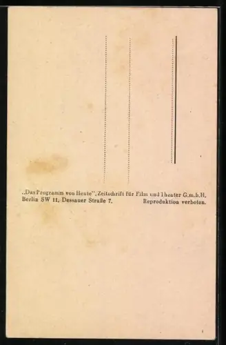 AK Carla Rust zeigt ihren Rücken, Portrait