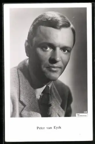 AK Peter van Eyck mit direktem Blick, Portrait