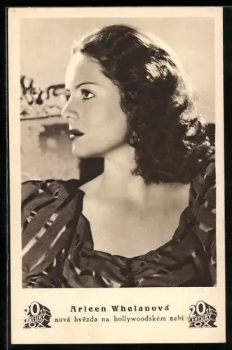 AK Schauspielerin Arleen Whelanova im Profil, nova hvezda na hollywoodskem nebi