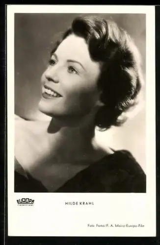 AK Portrait der Schauspielerin Hilde Krahl