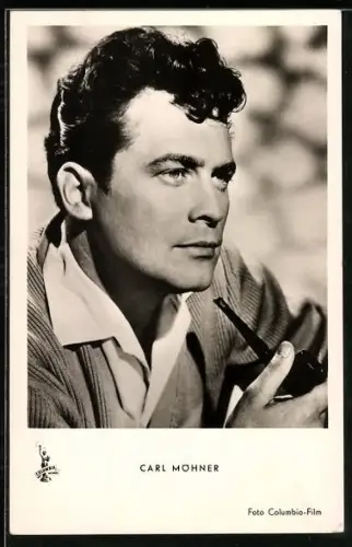 AK Schauspieler Carl Möhner in dem Film Die letzte Brücke