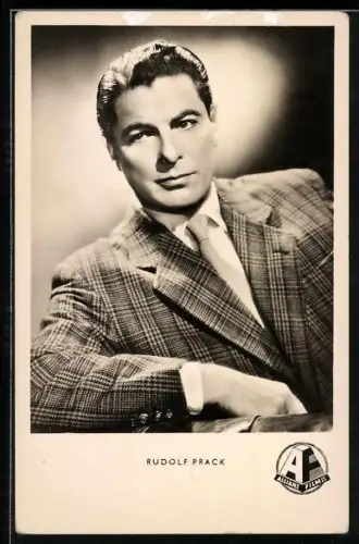 AK Schauspieler Rudolf Prack im Anzug
