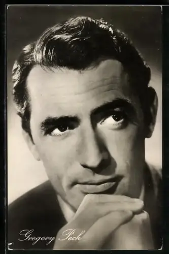 AK Schauspieler Gregory Peck im Film Sein grösster Bluff