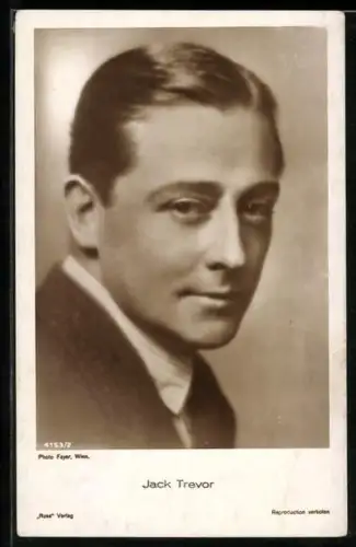 AK Schauspieler Jack Trevor im Halbprofil