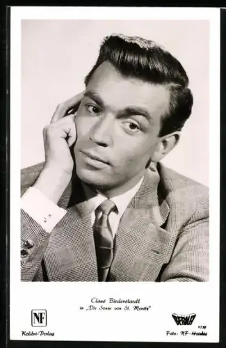 AK Schauspieler Claus Biederstaedt in Die Sonne von St. Moritz