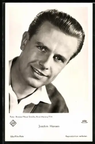 AK Schauspieler Joachim Hansen mit lächelndem Gesicht