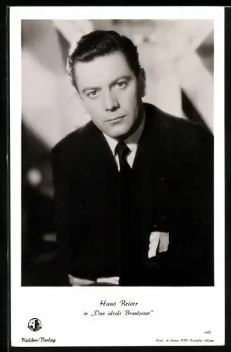 AK Schauspieler Hans Reiser in Das ideale Brautpaar