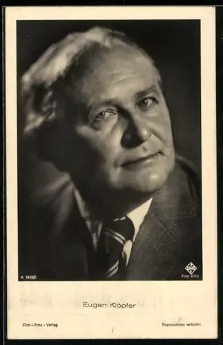 AK Schauspieler Eugen Klöpfer, im Anzug portraitiert