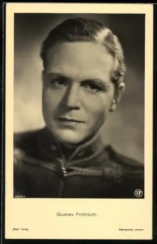 AK Schauspieler Gustav Fröhlich in Uniform
