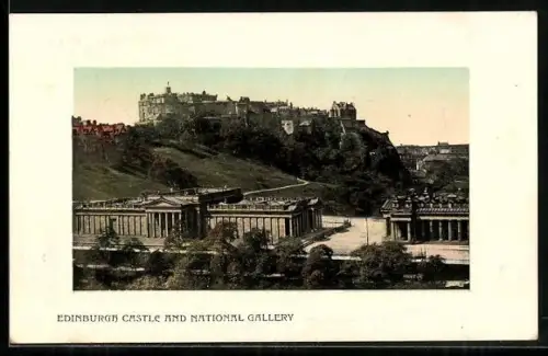 AK Edinburgh, Castle and National Gallery