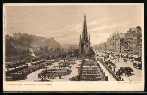 AK Edinburgh, Princes Street, Looking West
