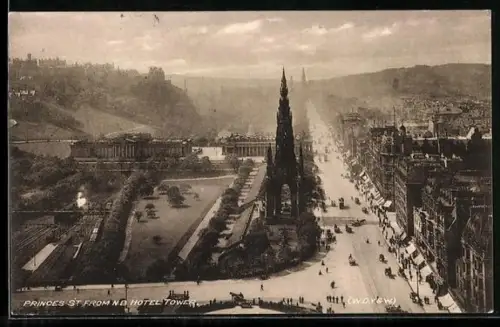 AK Edinburgh, Princes Street from N.B. Hotel Tower