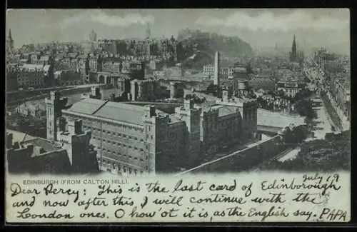 AK Edinburgh, Panoramic view from Calton Hill
