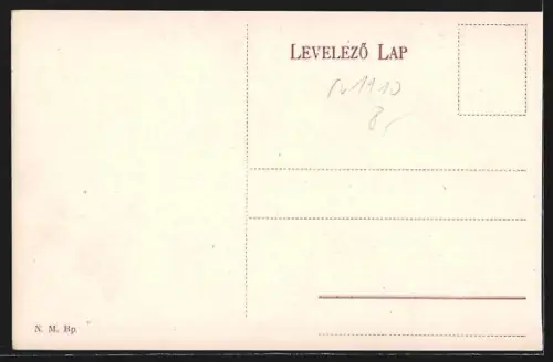 AK Budapest, Rékóczi-út, Strassenbahn