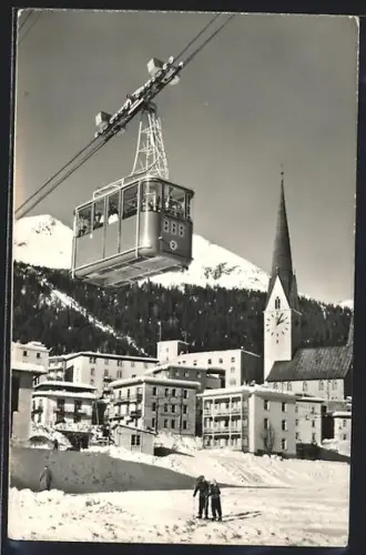 AK Davos-Platz, Mit Luftseilbahn Bräma-Büel