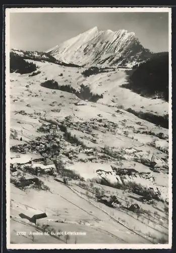 AK Amden /St. G., Totalansicht mit Leistkamm