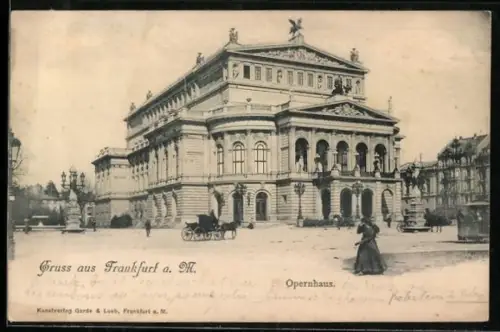 AK Frankfurt a. M., Opernhaus