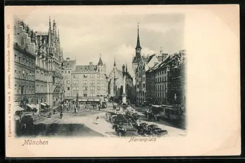 AK München, Marienplatz