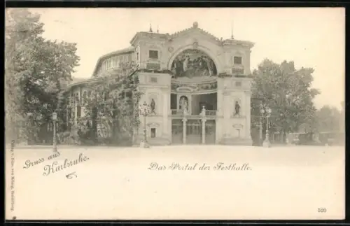 AK Karlsruhe, Portal der Festhalle