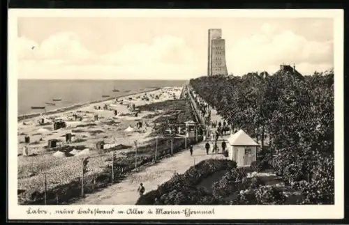 AK Laboe, Strandpromenade, Marine-Ehrenmal