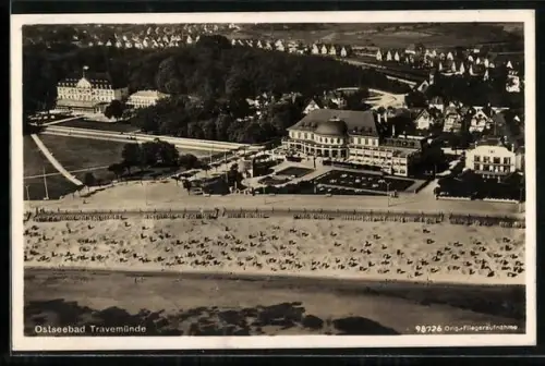 AK Travemünde, Strand, Kurhaus, Promenade