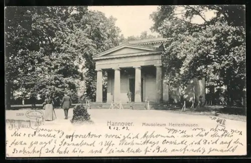 AK Hannover, Mausoleum Herrenhausen