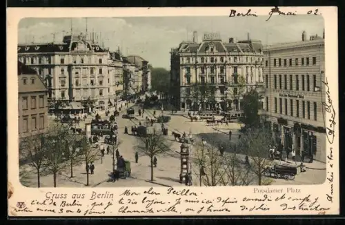 AK Berlin-Tiergarten, Potsdamer Platz