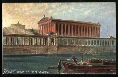 Künstler-AK Berlin, National-Galerie, Museumsinsel
