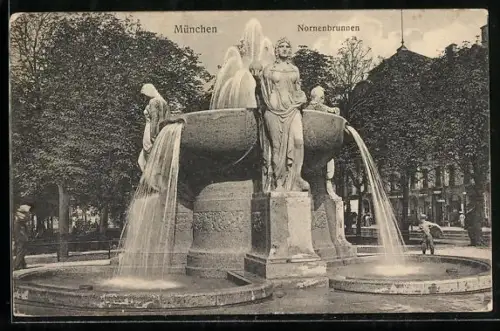 AK München, Nornenbrunnen
