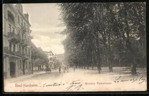 AK Bad-Nauheim, Mittlere Parkstrasse