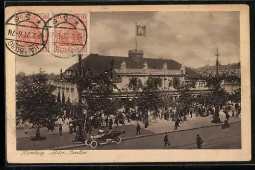 AK Hamburg-Neustadt, Alster-Pavillon