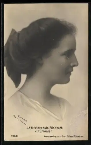 AK I. K. H. Prinzessin Elisabeth von Rumänien