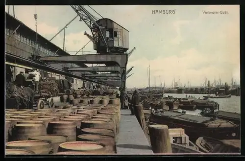 AK Hamburg, Versmann-Quai, Hafenpartie